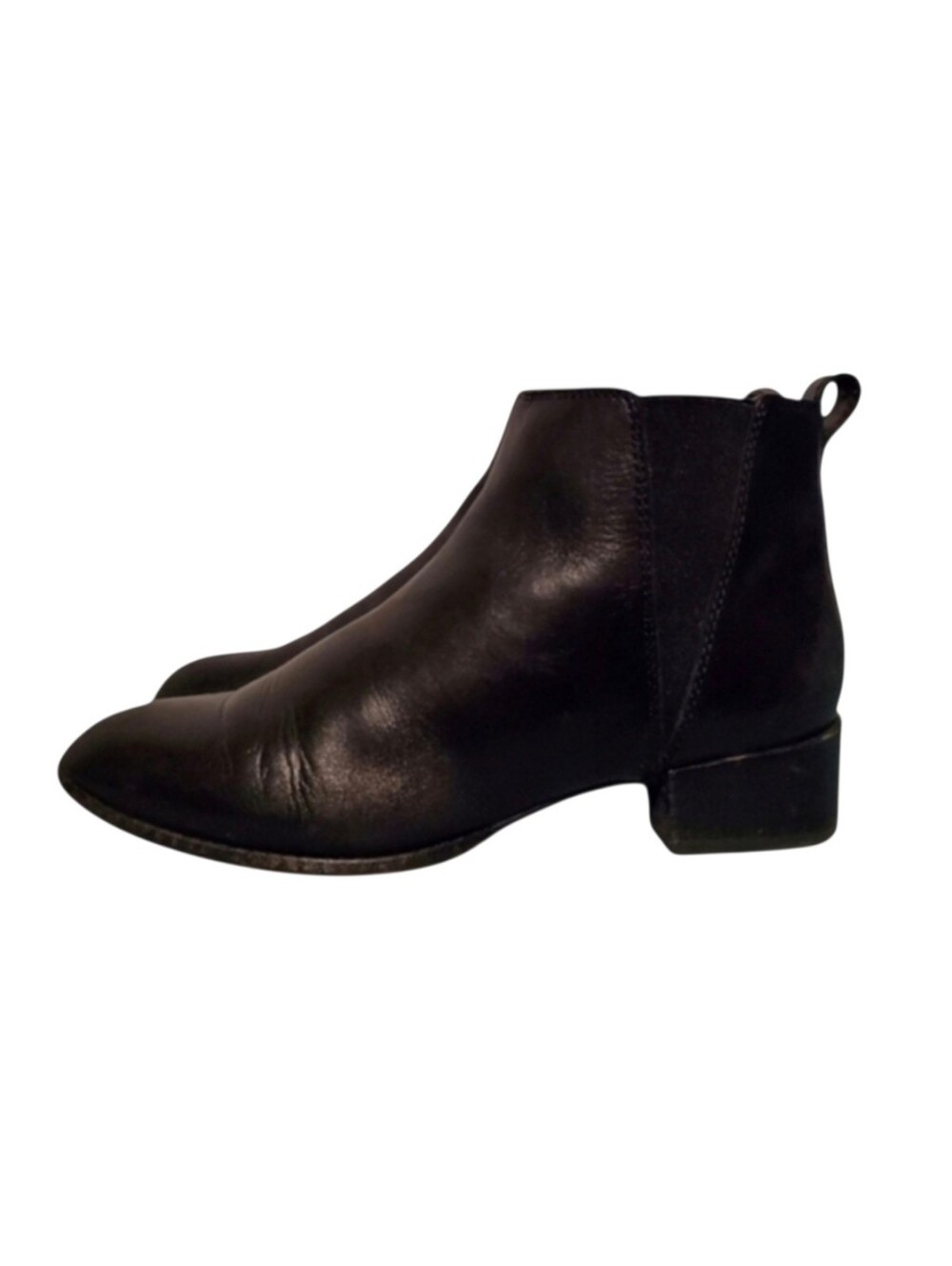 Madewell Black Leather Chelsea Ankle Booties Boots Women's Size 7